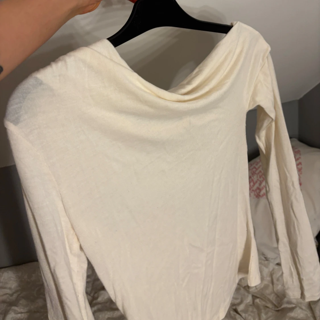 Vit långärmad topp - 2