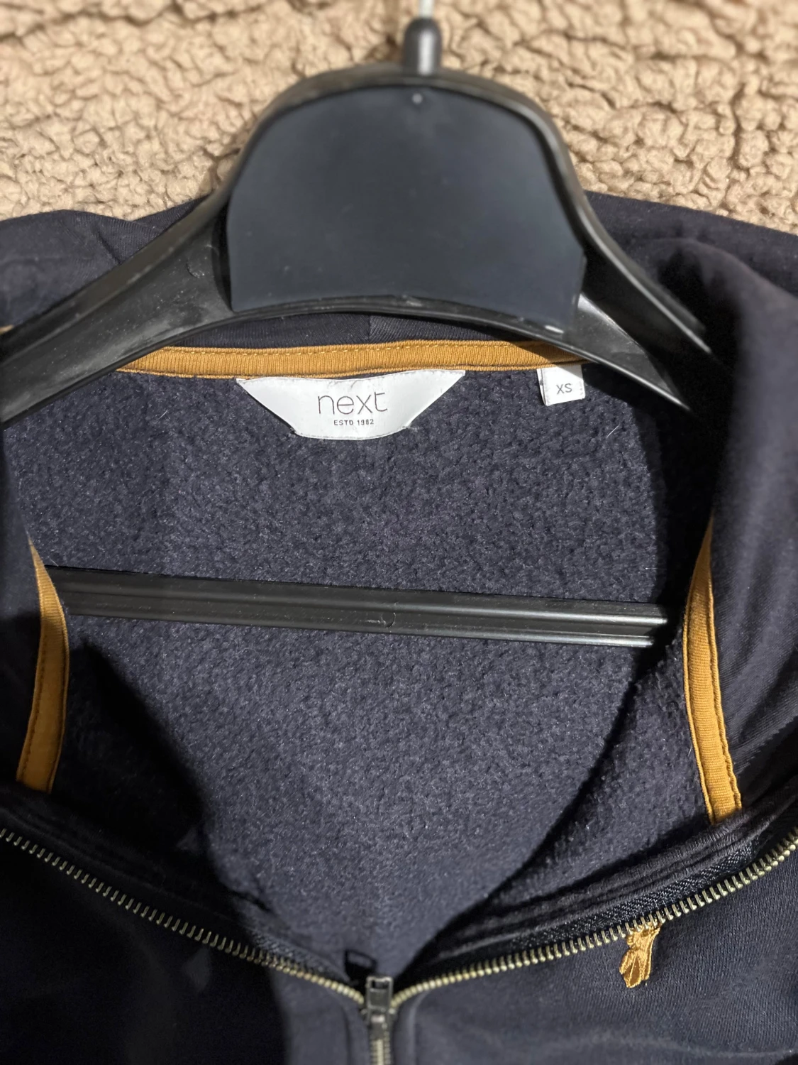 Svart hoodie från Next med huva XS - 1