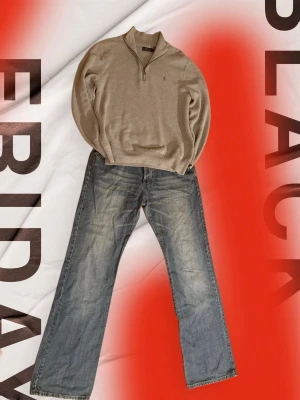 Ralph lauren quarterzip  - Otroligt skön och stilig tröja från Ralph Lauren. Billigast nu! Storlek L. Dm för frågor.                                                        Byxorna finns på profil också.