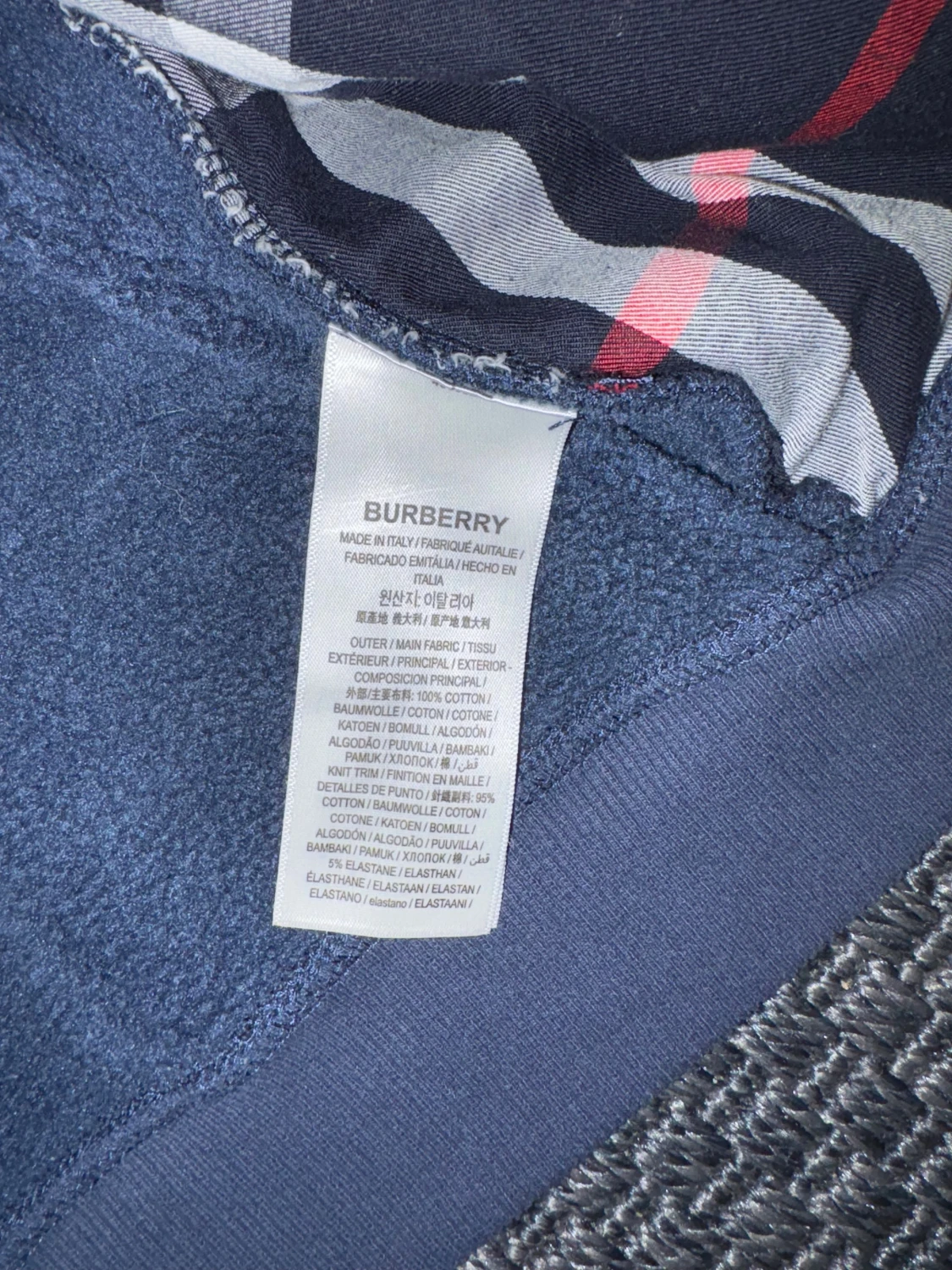 Blå zip up från Burberry - 3