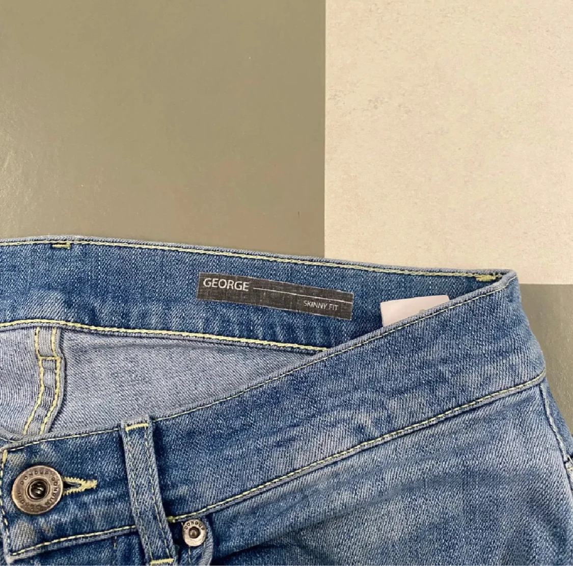 Blåa Dondup jeans  - 4