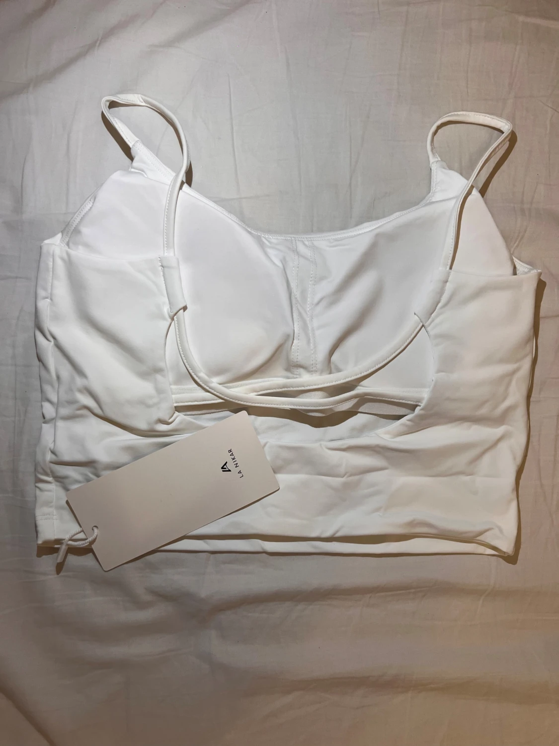 Vit sport BH från La Nikar