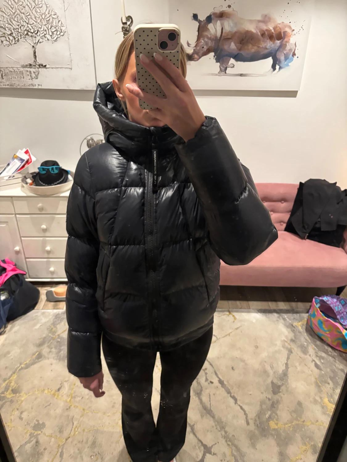 Svart pufferjacka Peak Performance - 3