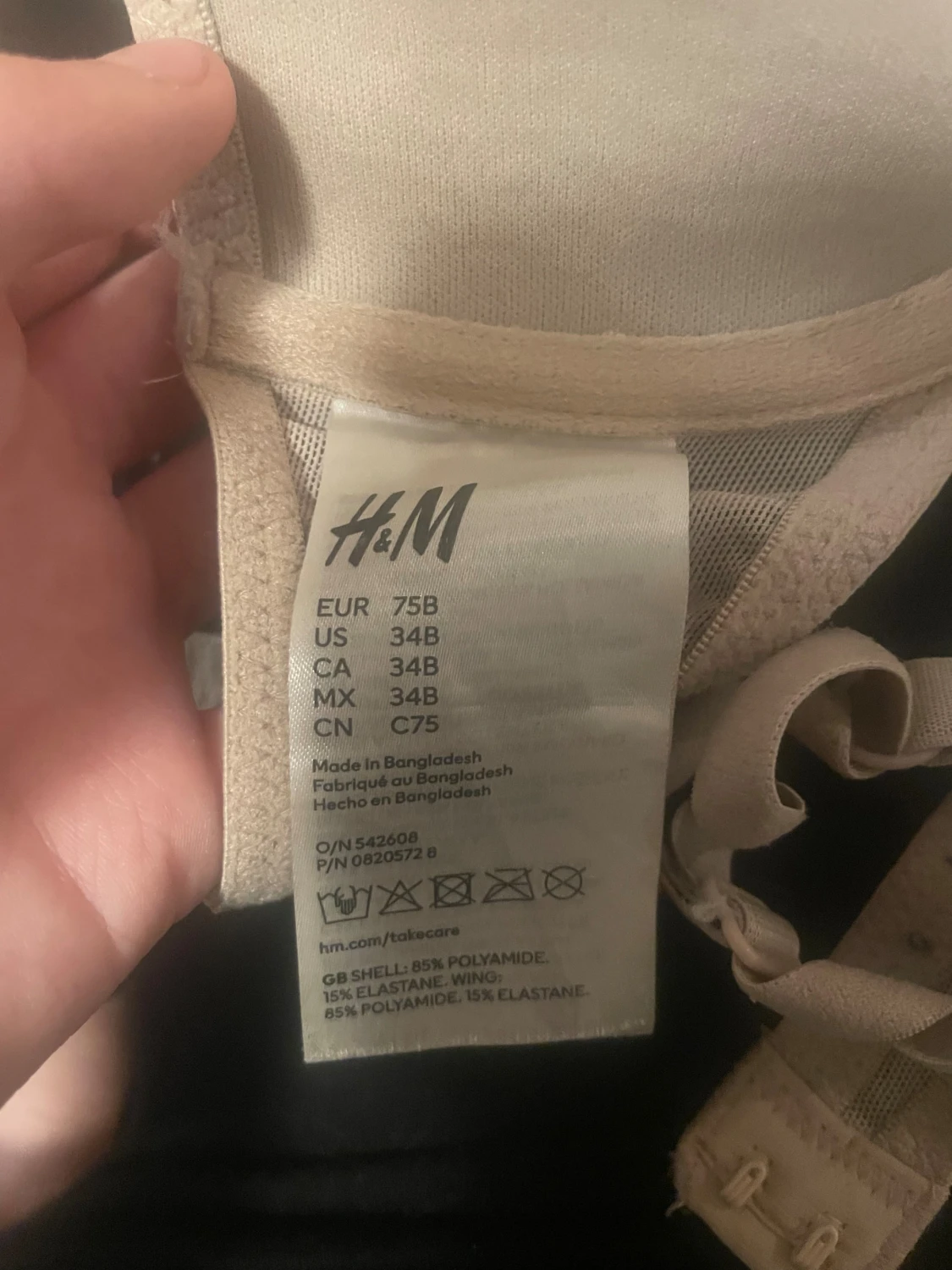 Beige linnetopp från H&M 75B - 1