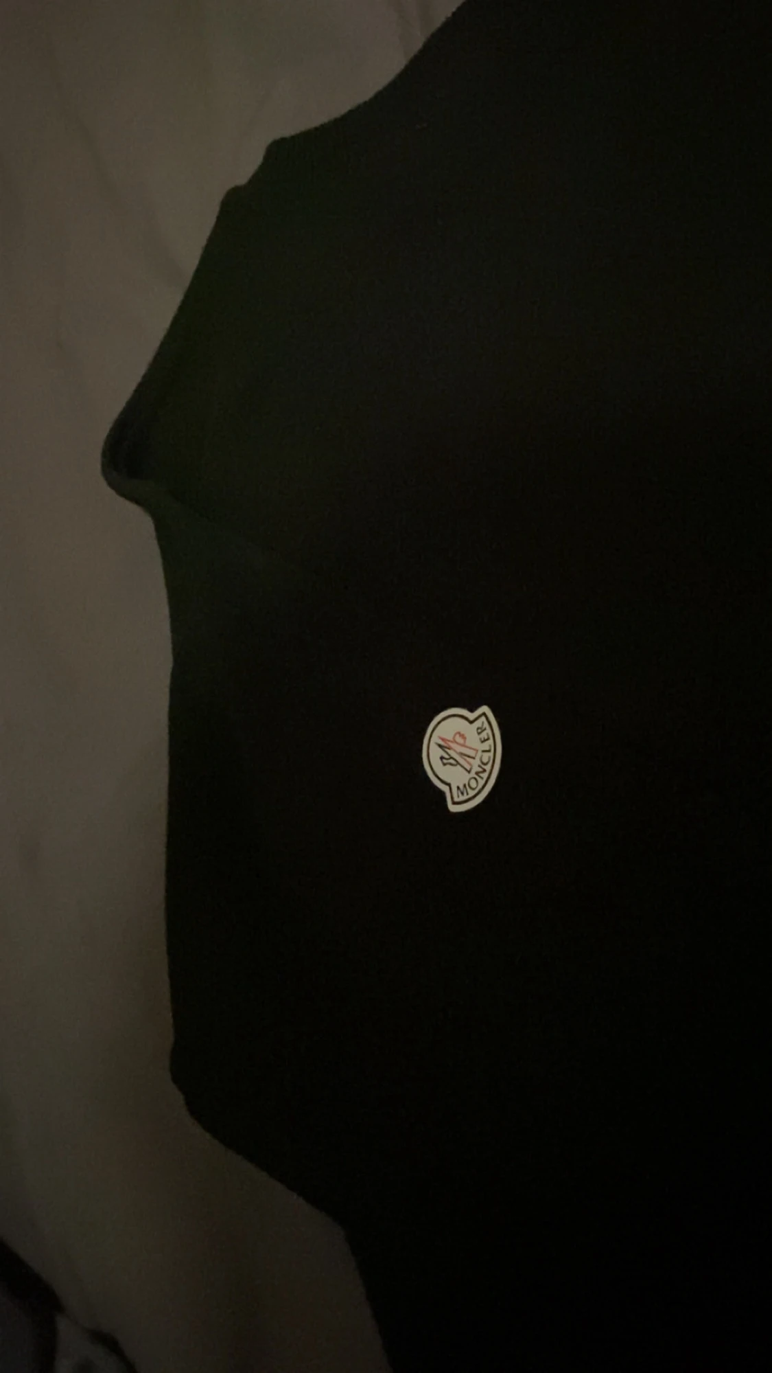 Svart Moncler sweatshirt med stor logga - 4