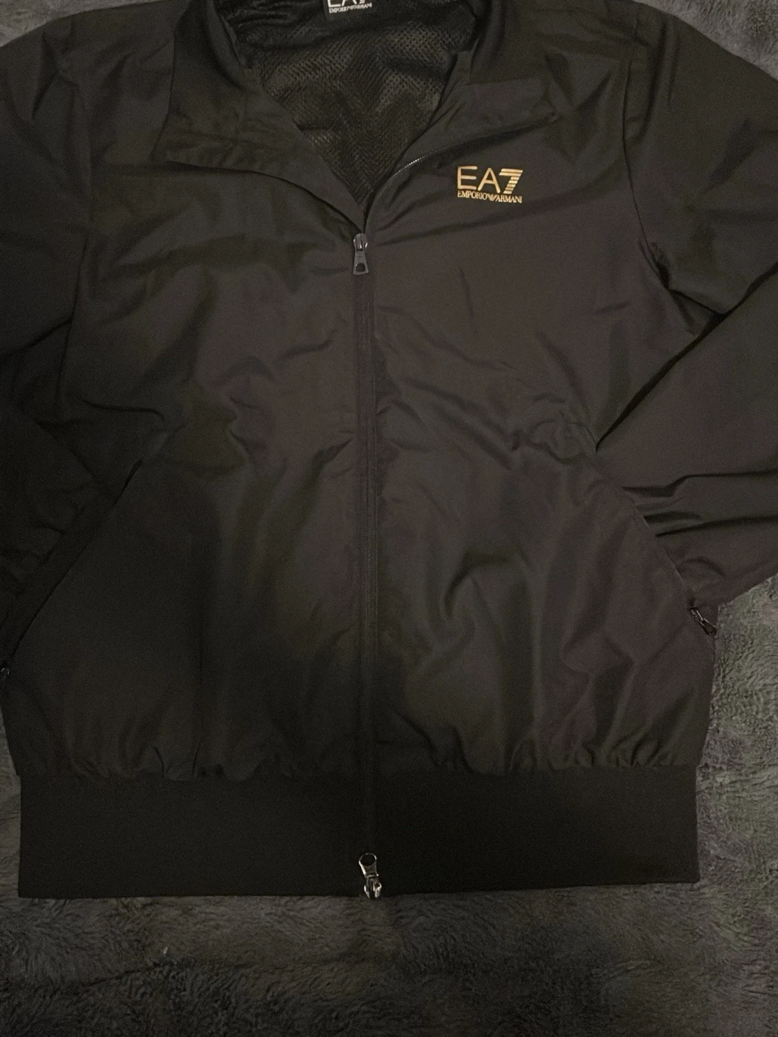 Svart EA7 Emporio Armani vindjacka