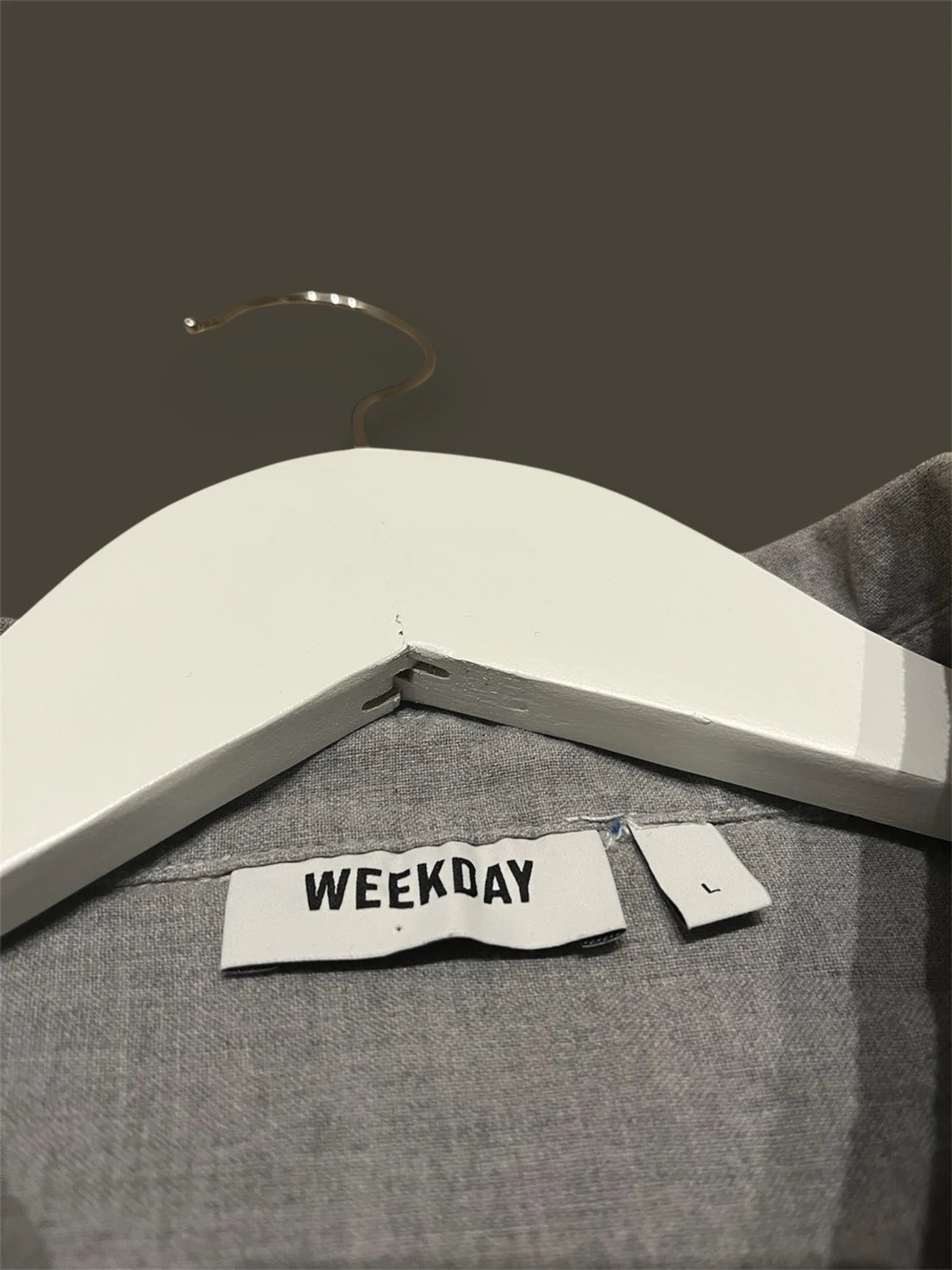 Grå långärmad skjorta i bomull - 2