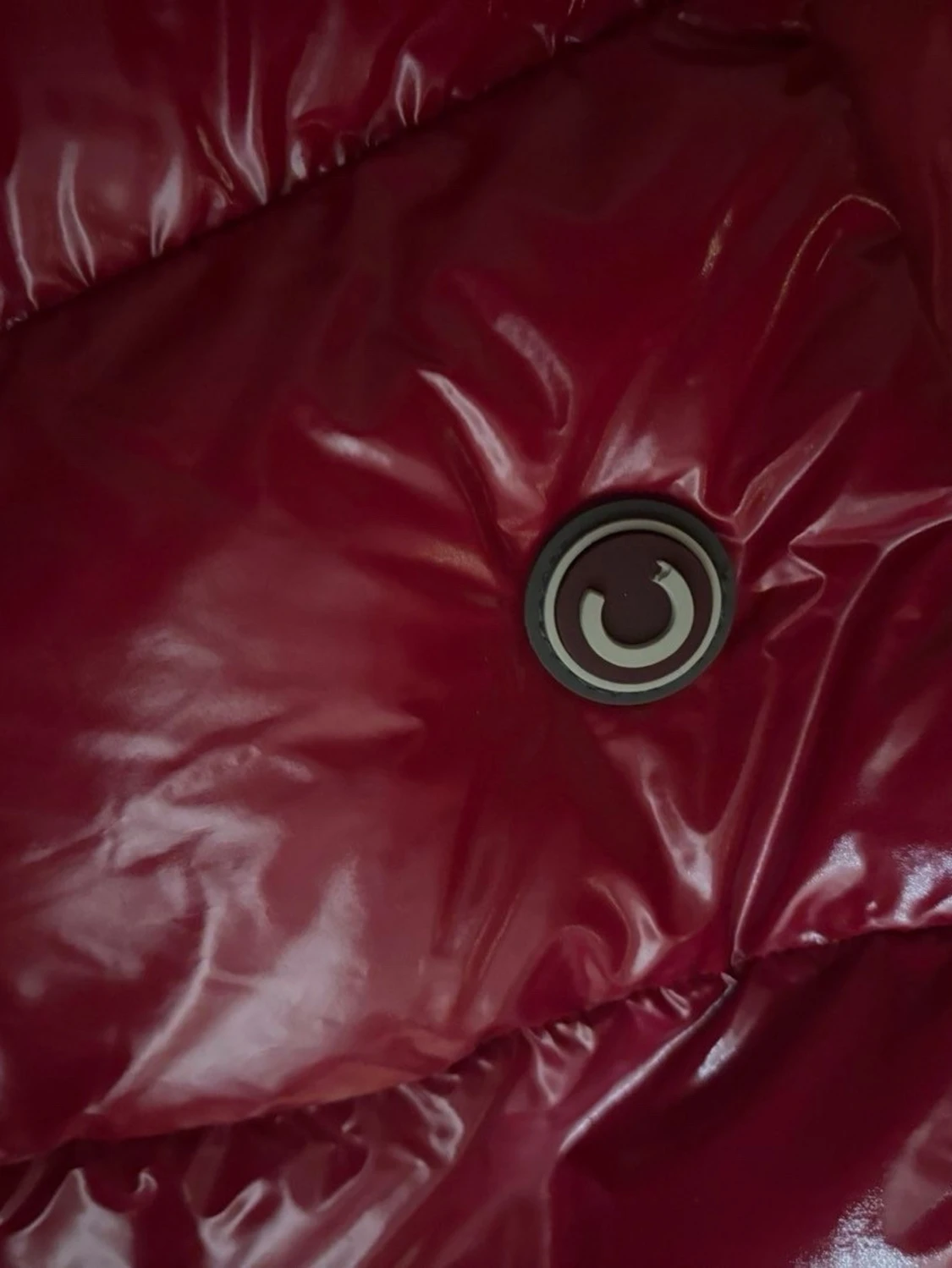 Röd glansig dunjacka från colmar - 1