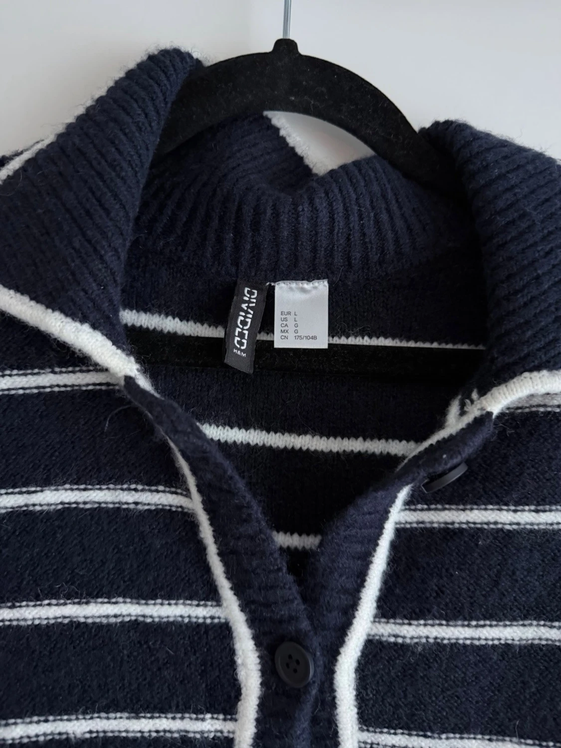 Randig kofta från Divided H&M, marinblå - 3