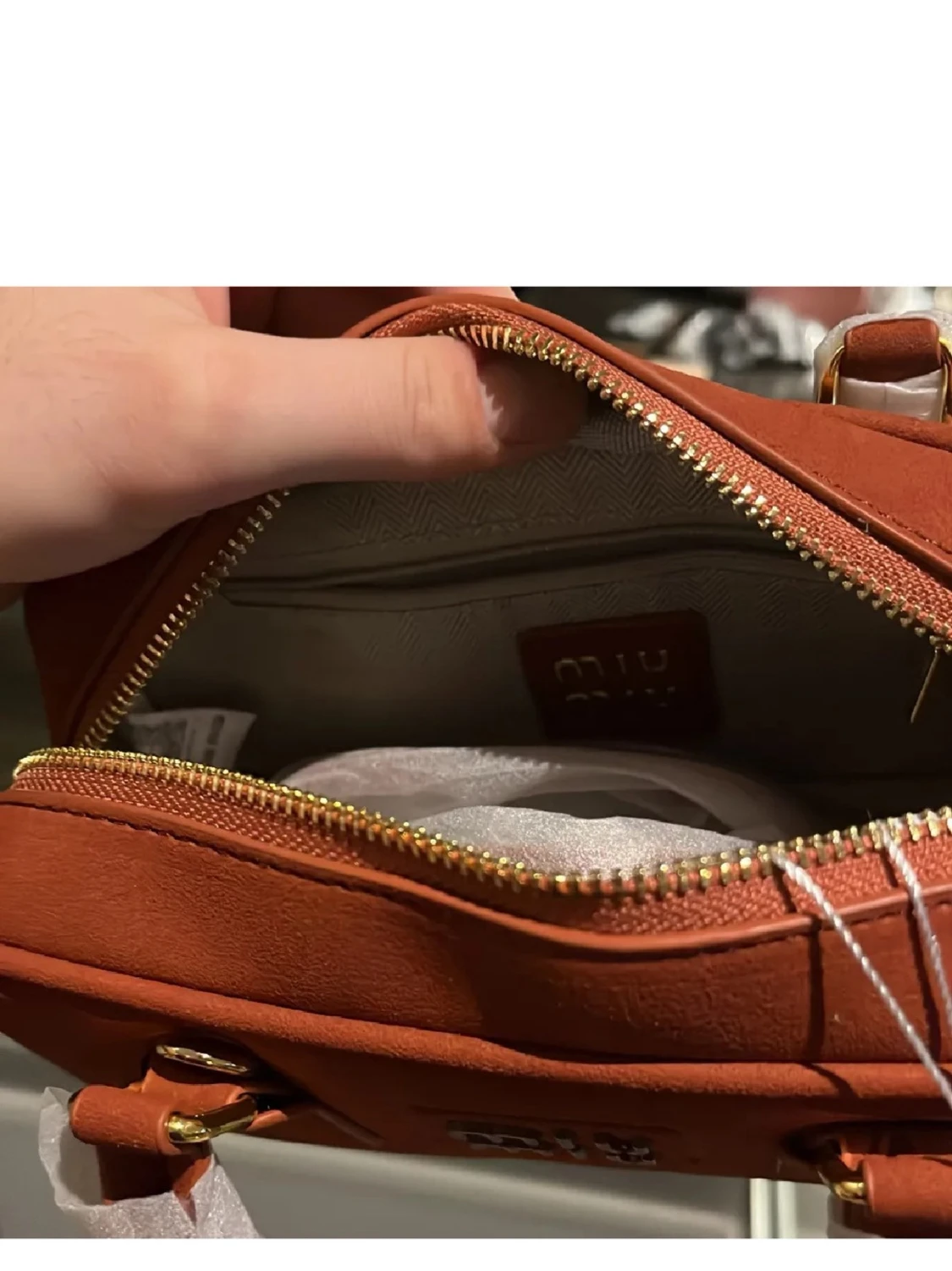 Brun handväska från Miu Miu - 1