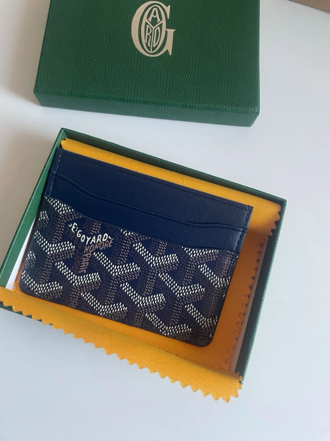 Blå plånbok med mönster - 1