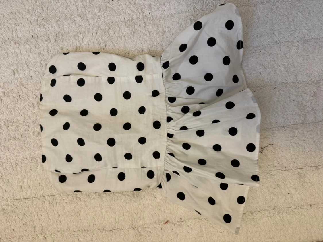 Vit prickig bandeau topp