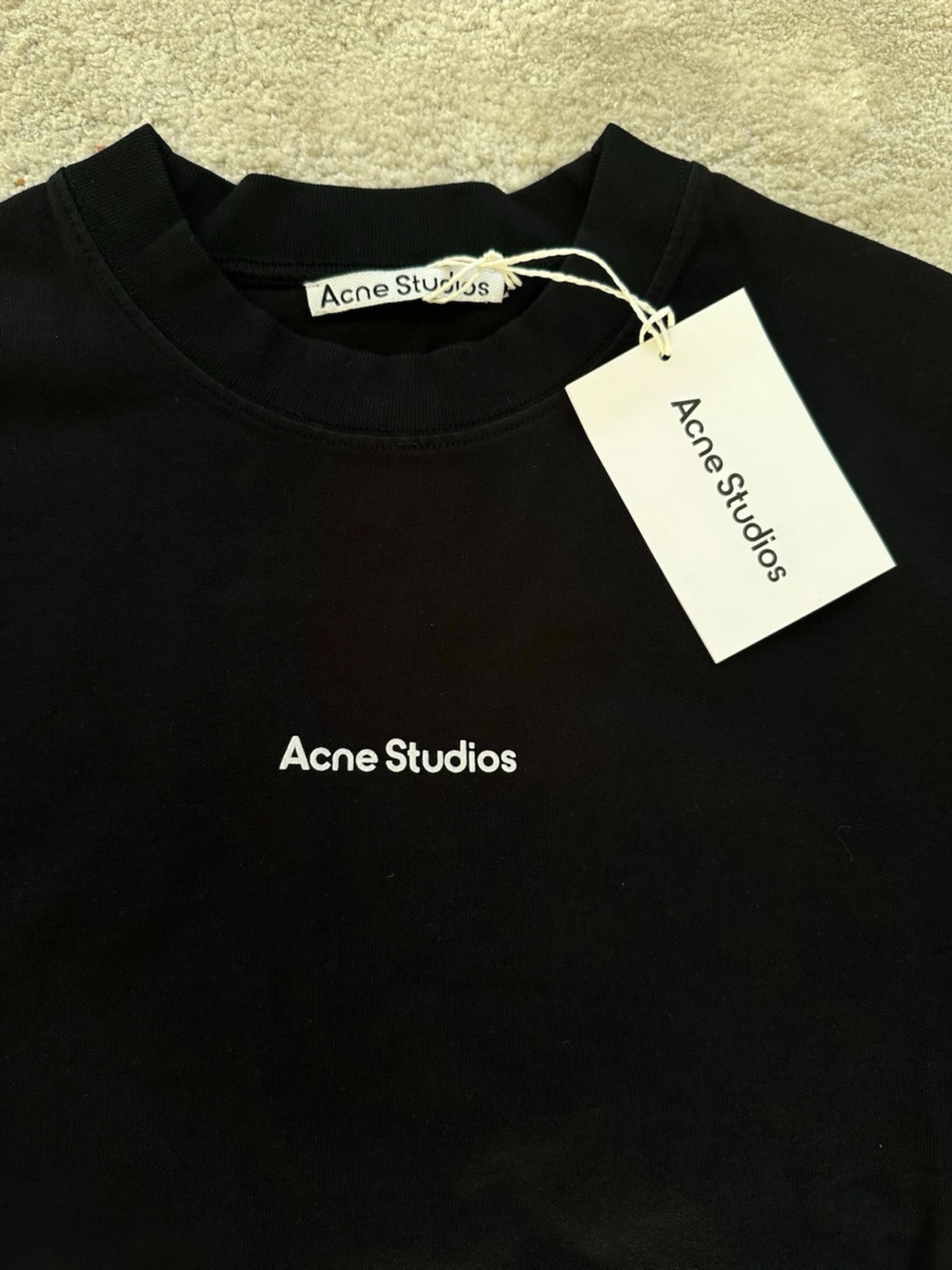 Svart Acne Studios t-shirt i bomull - 1