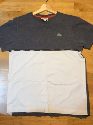 Lacoste T-shirt  - Sjukt snygg tröja. Enda problemet är att lite av tyget har åkt av som ni ser på bilden. Kan eneklt att sys 🧵 