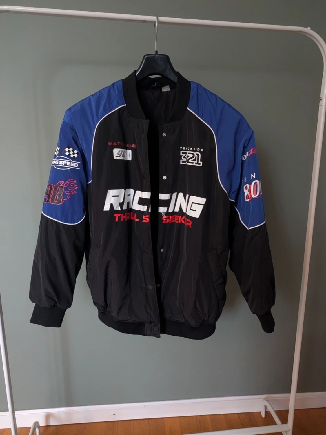 Racing bomberjacka med tryck