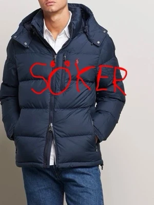 SÖKER: Marinblå pufferjacka från Polo Ralph Lauren - Söker en marinblå dunjacka från Polo Ralph Lauren|storlek S/18-20|1700kr max|Helst inte så jätte sliten.