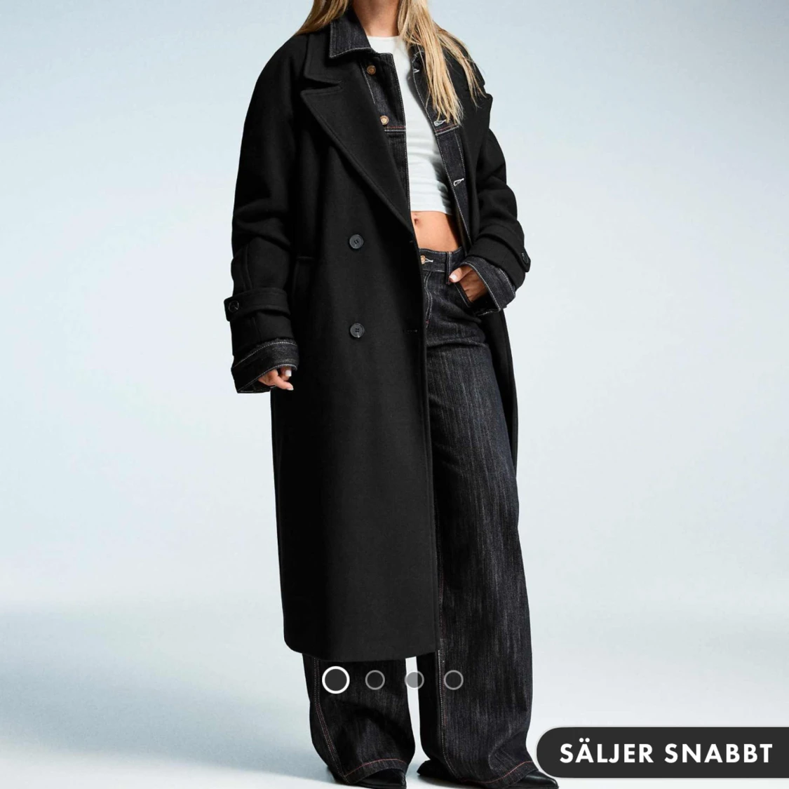 Svart kappa från Bershka