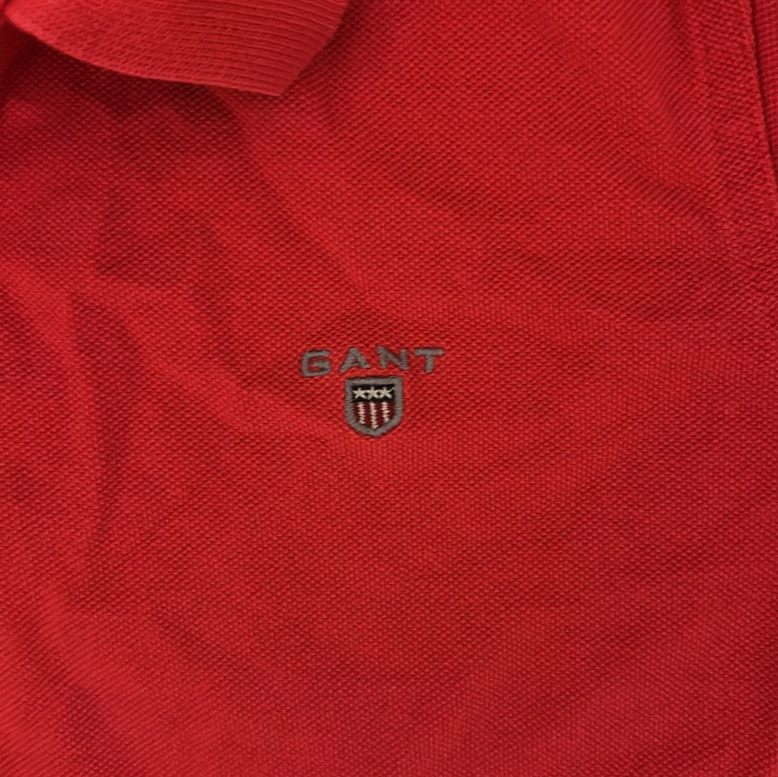 Röd pikétröja från Gant XL - 2
