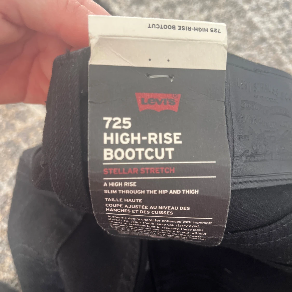 Levi's 725 svarta bootcut jeans - 2