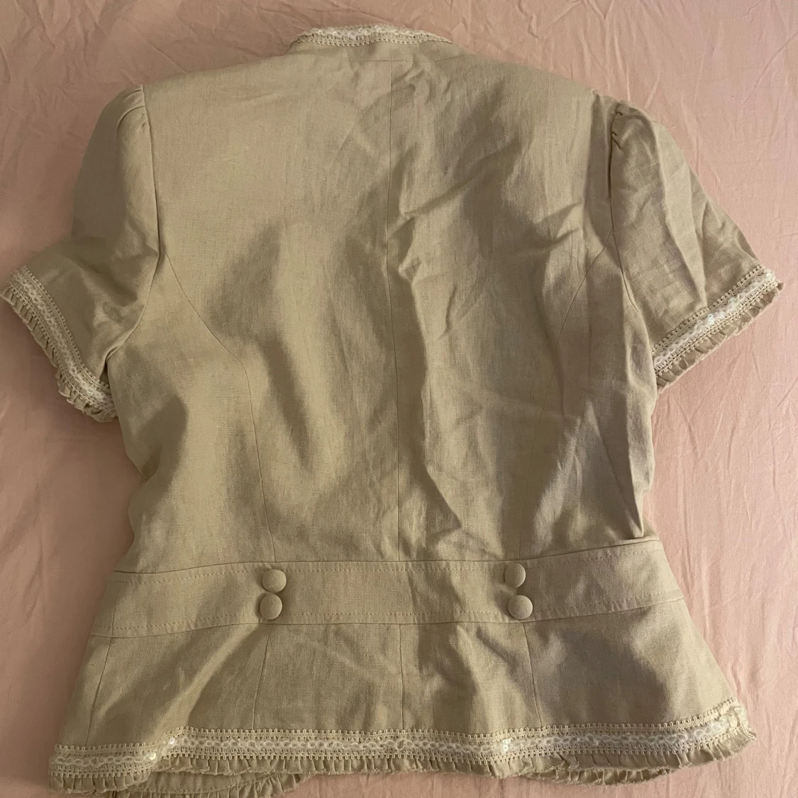 Beige bolero väst - 3