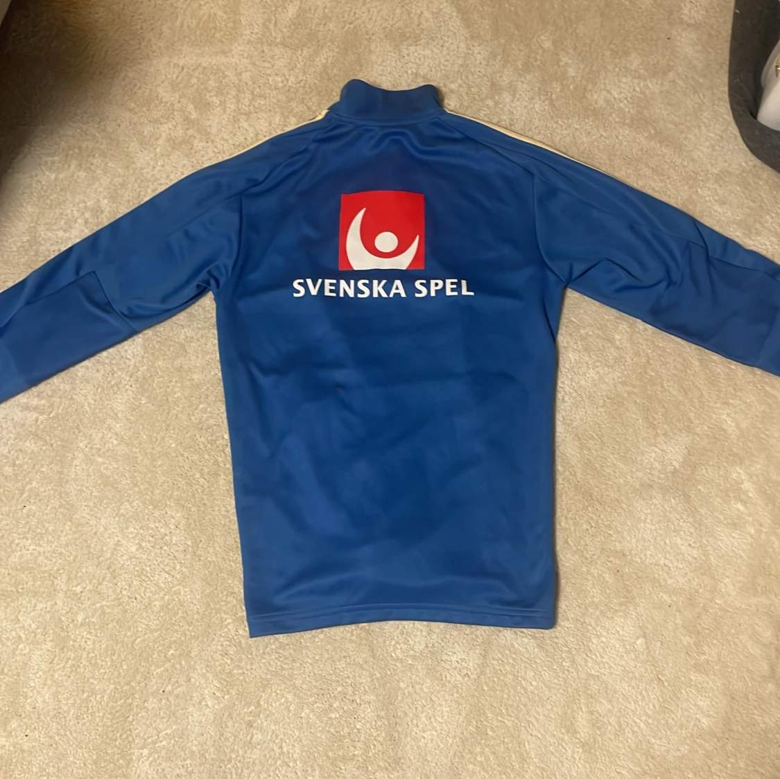 Blå långärmad Sverige fotbollströja - 1