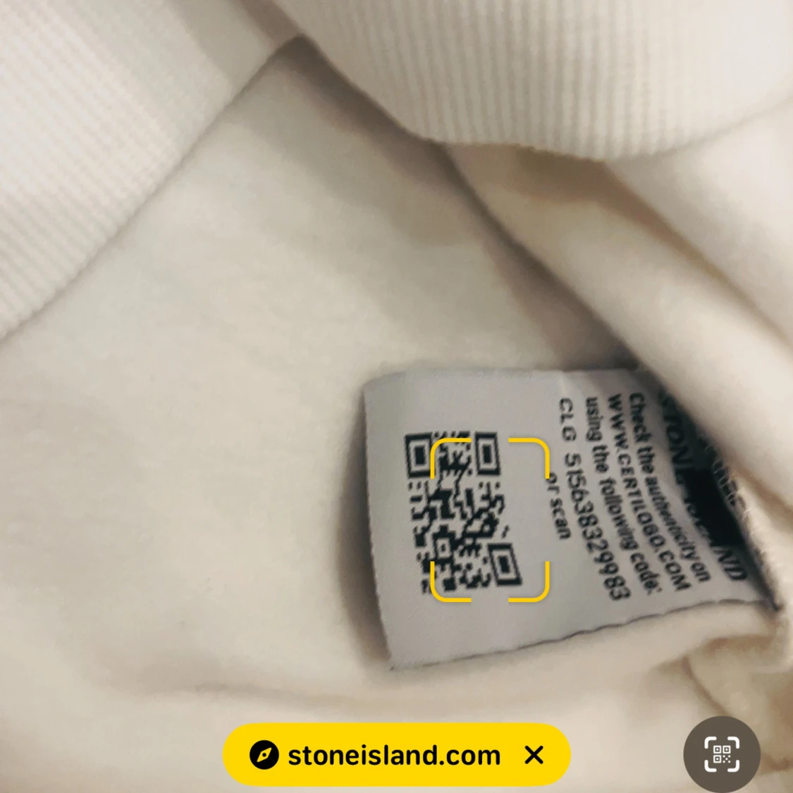 Vit sweatshirt från Stone Island - 4