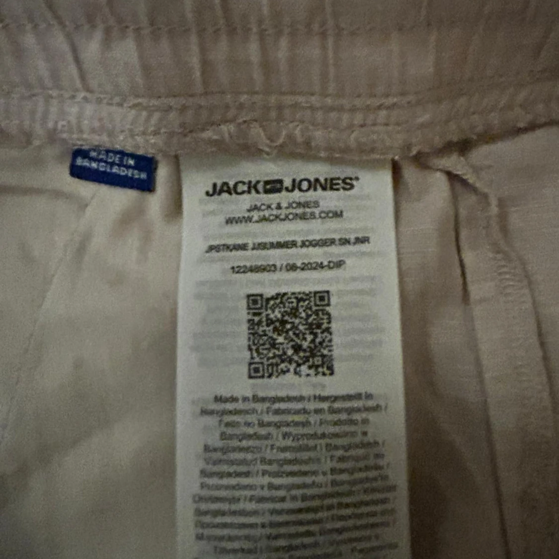 Beige linnebyxor från Jack & Jones - 4