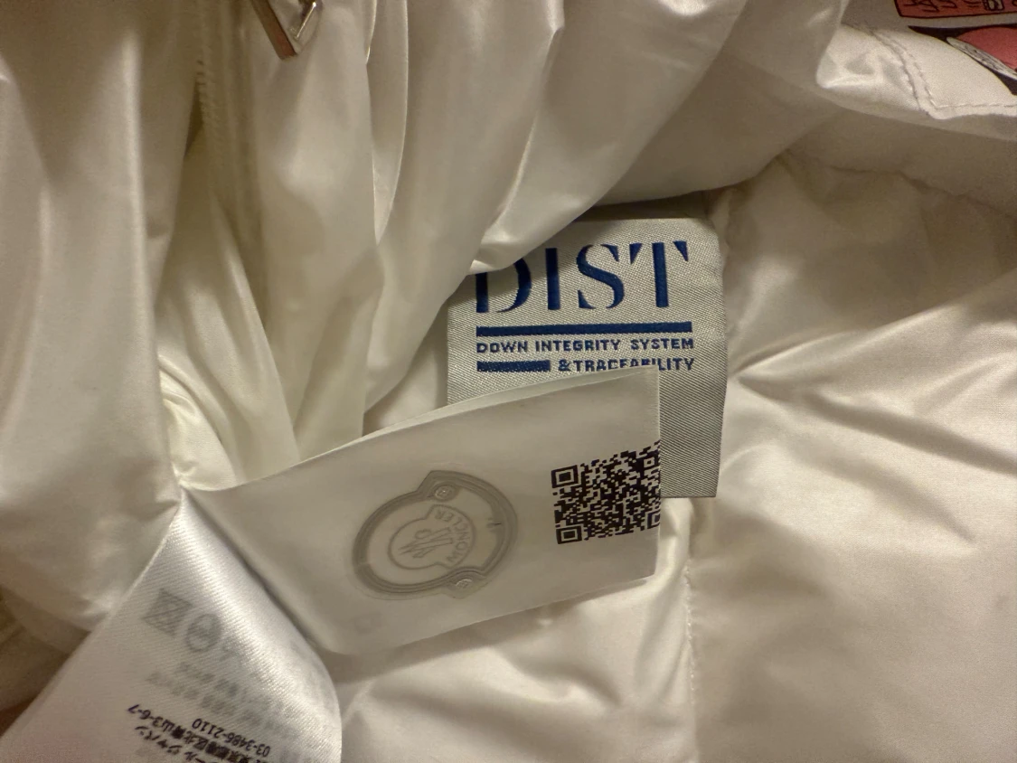 Vit dunväst från Moncler med huva - 3