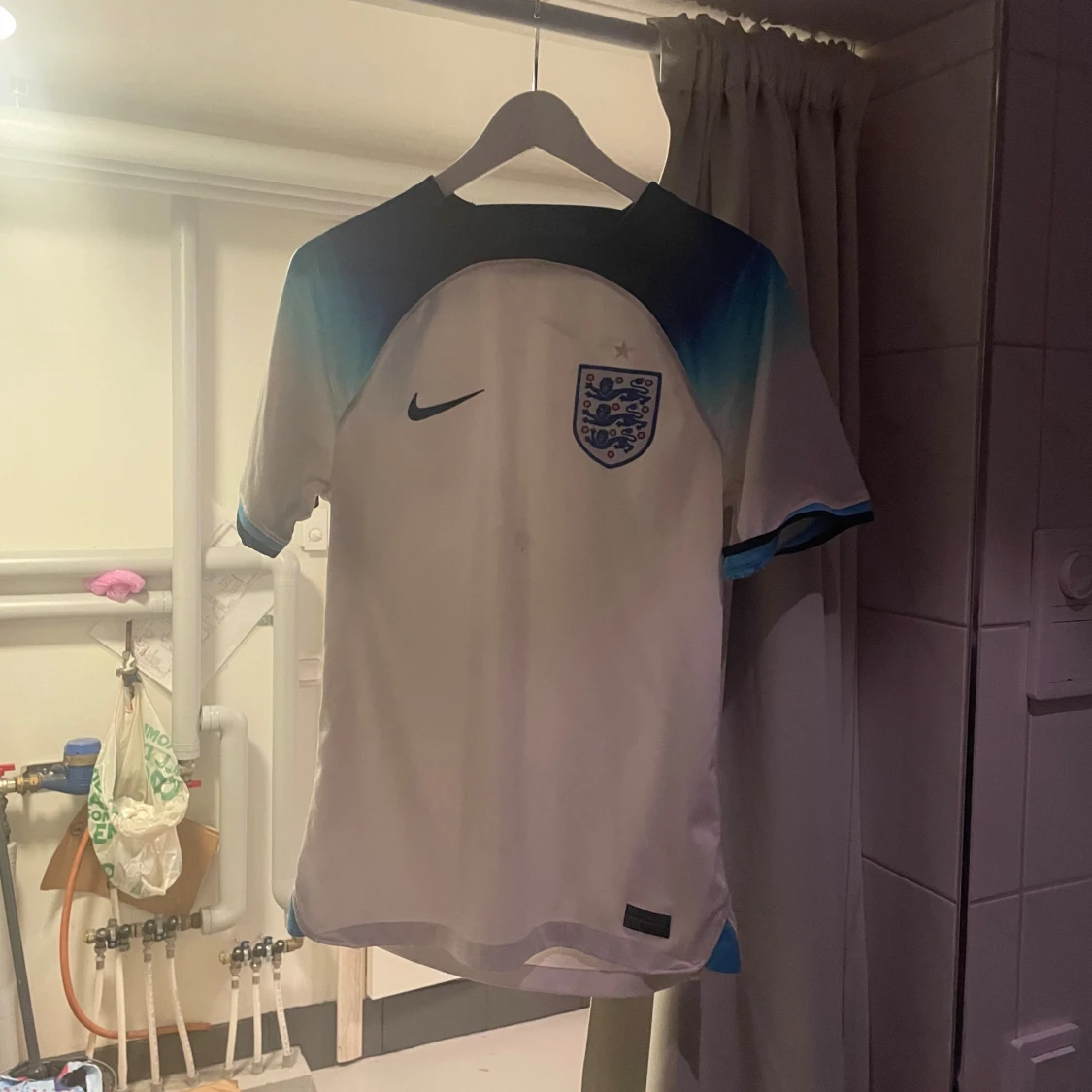 Äkta England Nike fotbollströja S