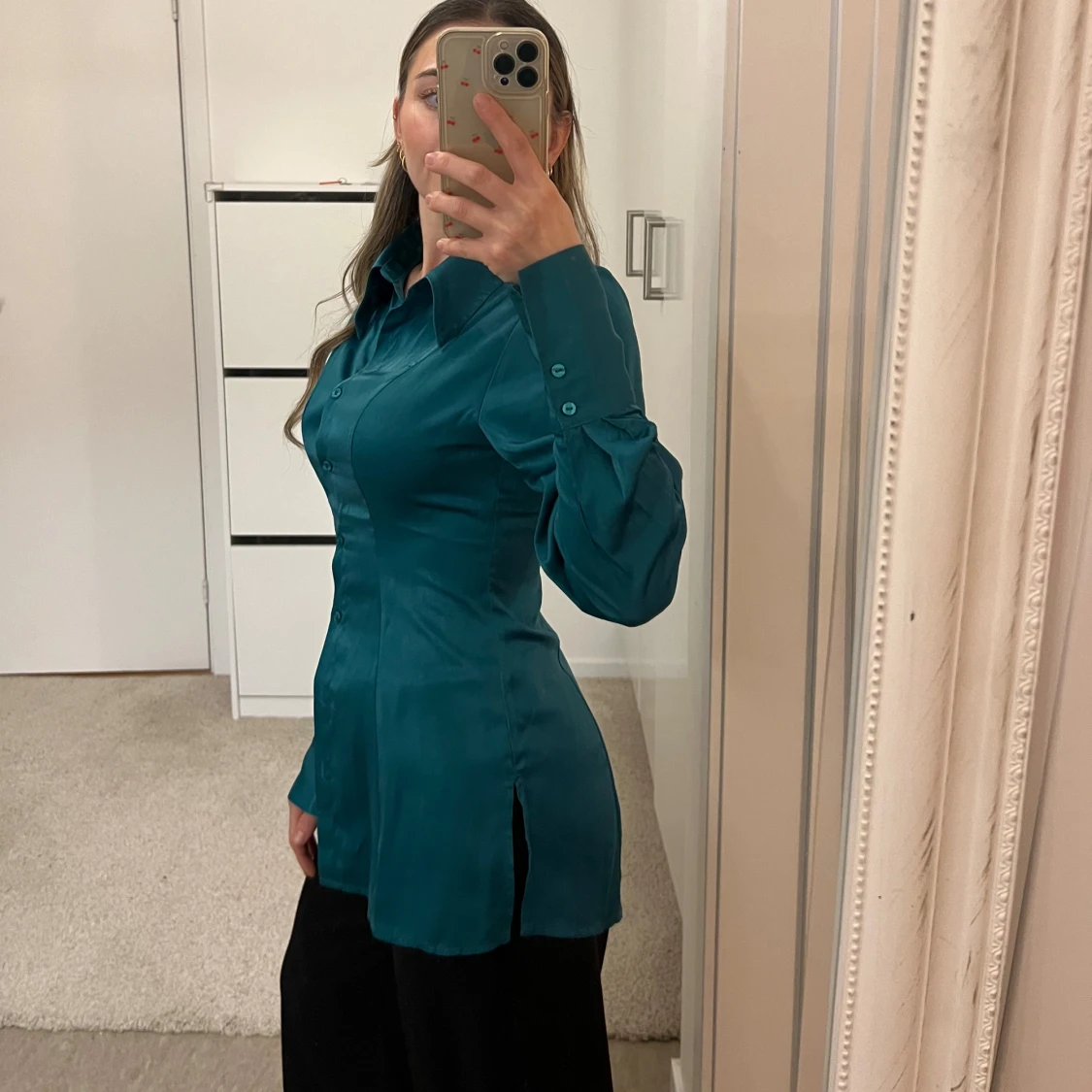 Turkos skjorta från Gina Tricot - 2