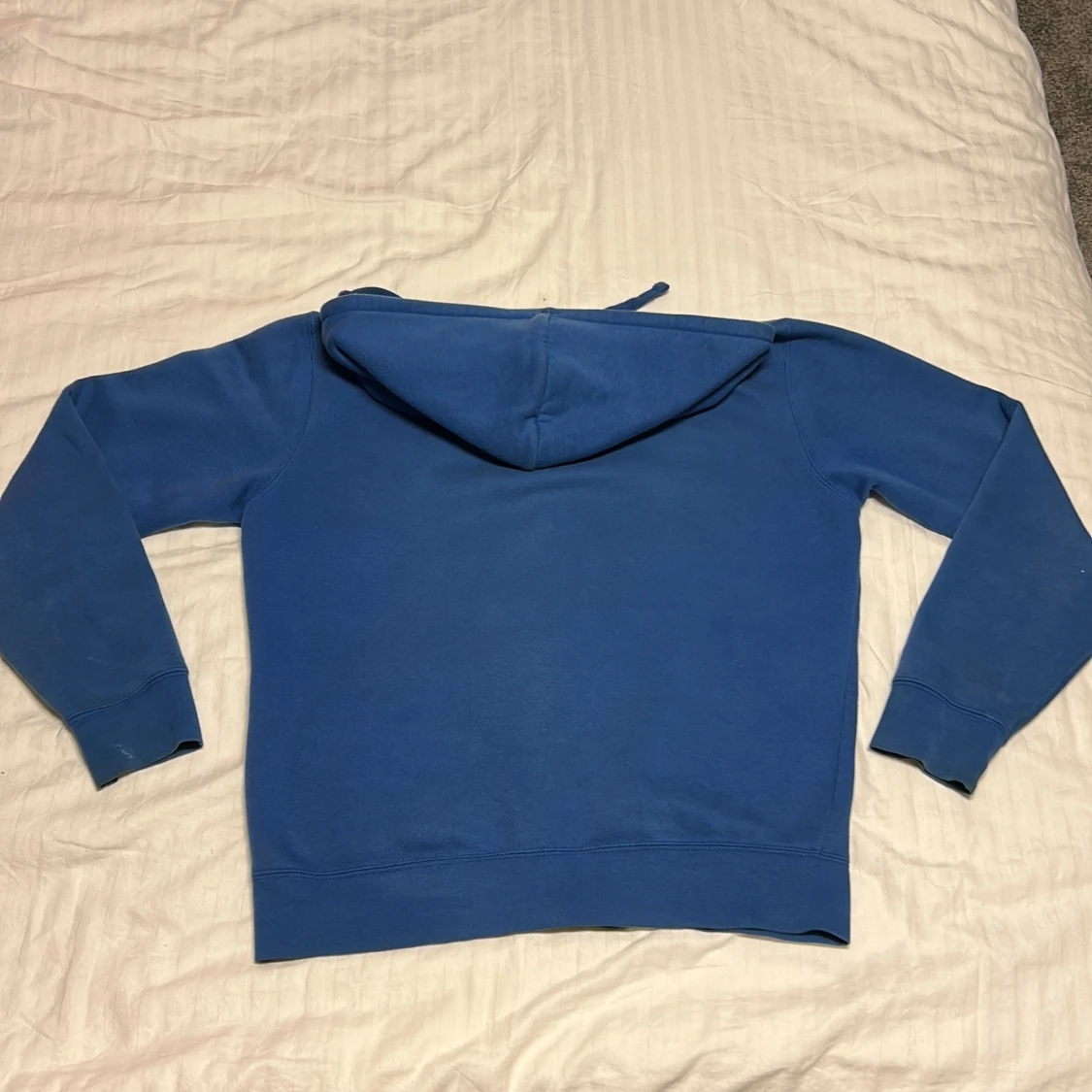 Blå hoodie från Russell med tryck - 3