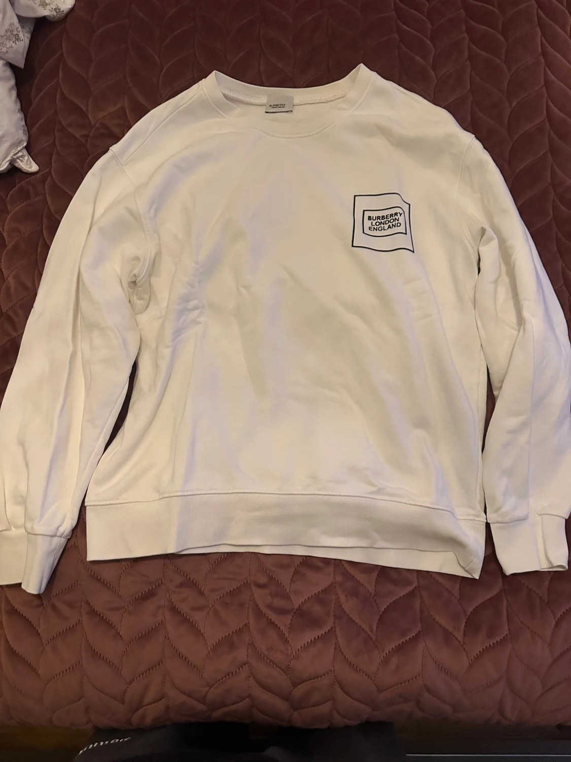 Vit sweatshirt från Burberry