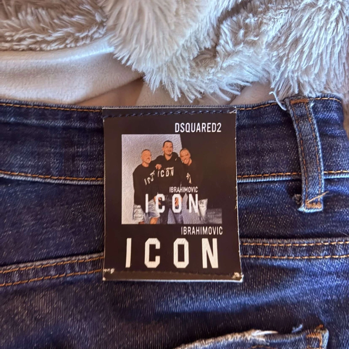 Dsquared2 Icon blå slitna jeans W32 - 3