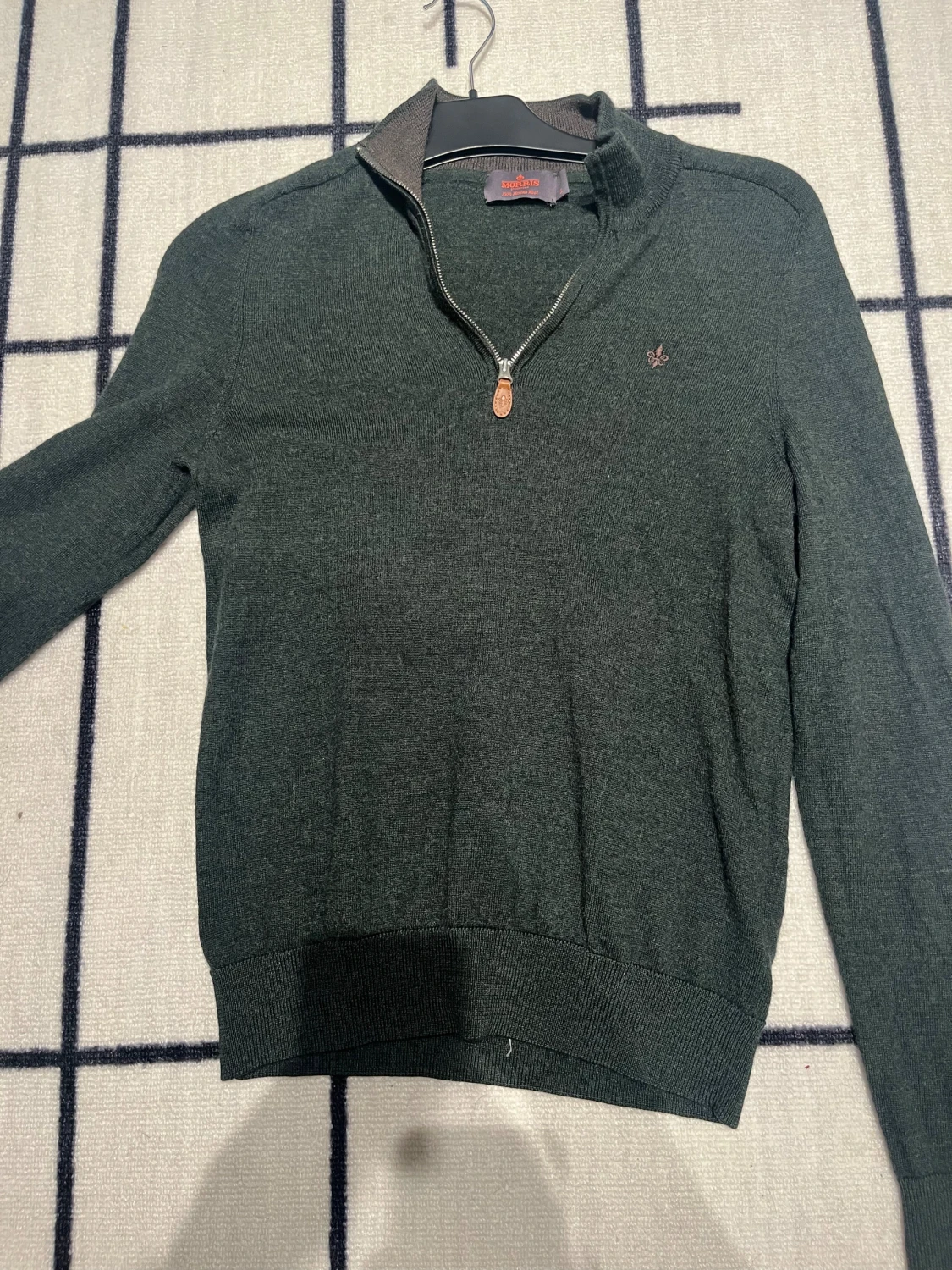 Mörkgrön stickad tröja från Morris  - 5