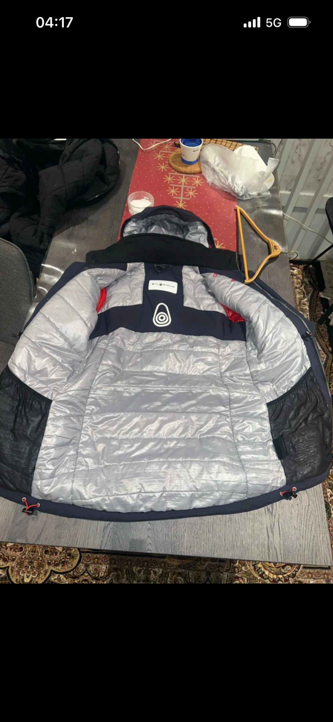 Sail Racing blå dunjacka med huva - 2