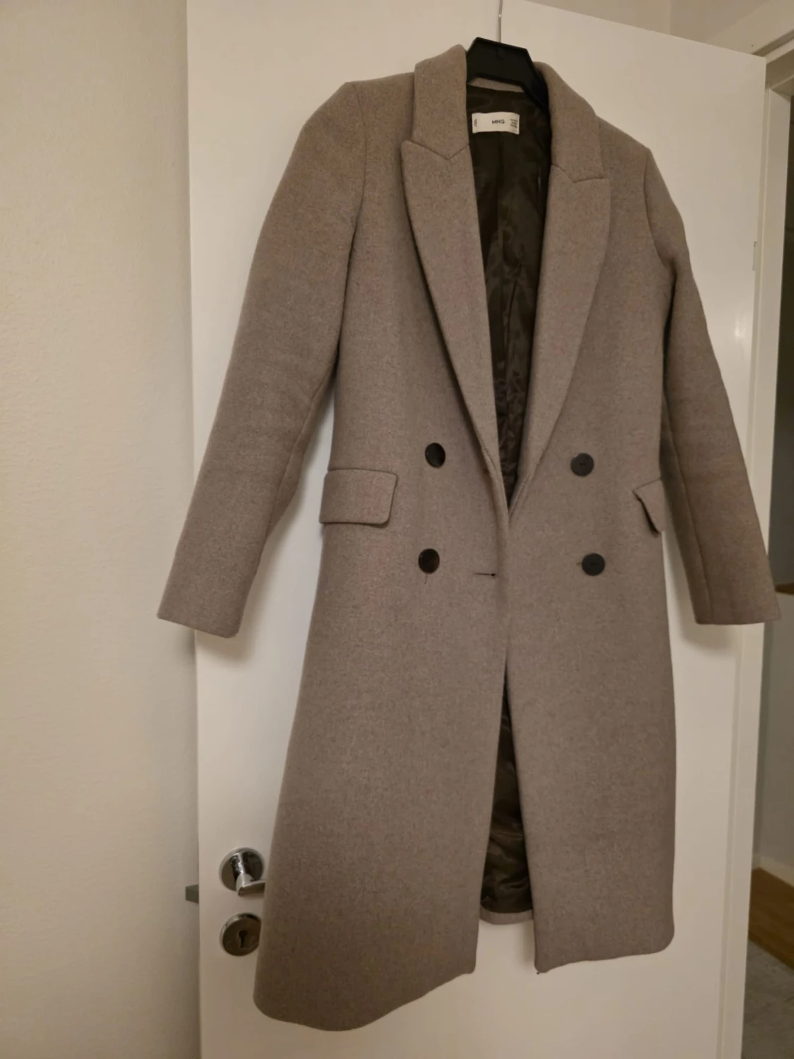 Beige lång kappa från MNG - 2