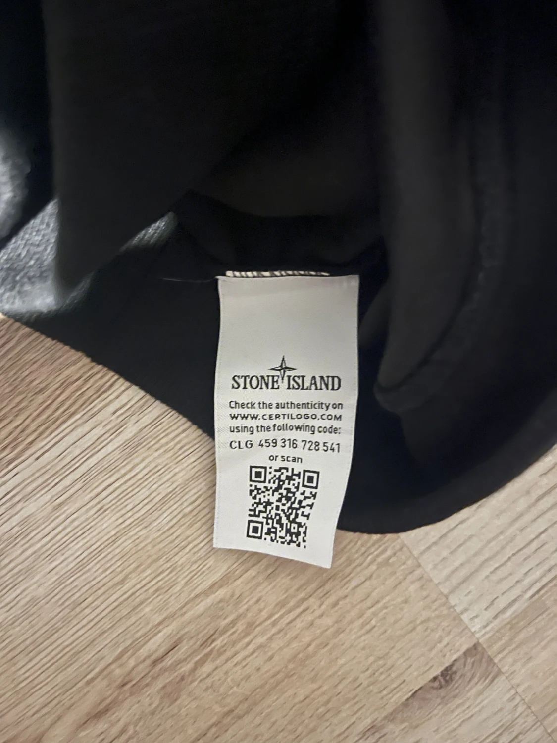 Svart hoodie Stone Island  - 3