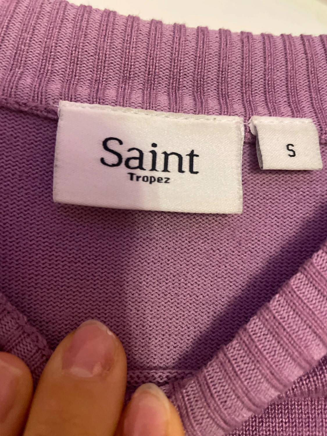 Lila stickad tröja från Saint Tropez - 2