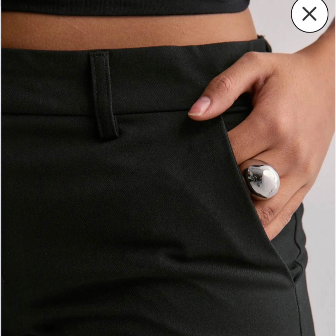 Lågmidjade kostymbyxor  - 4