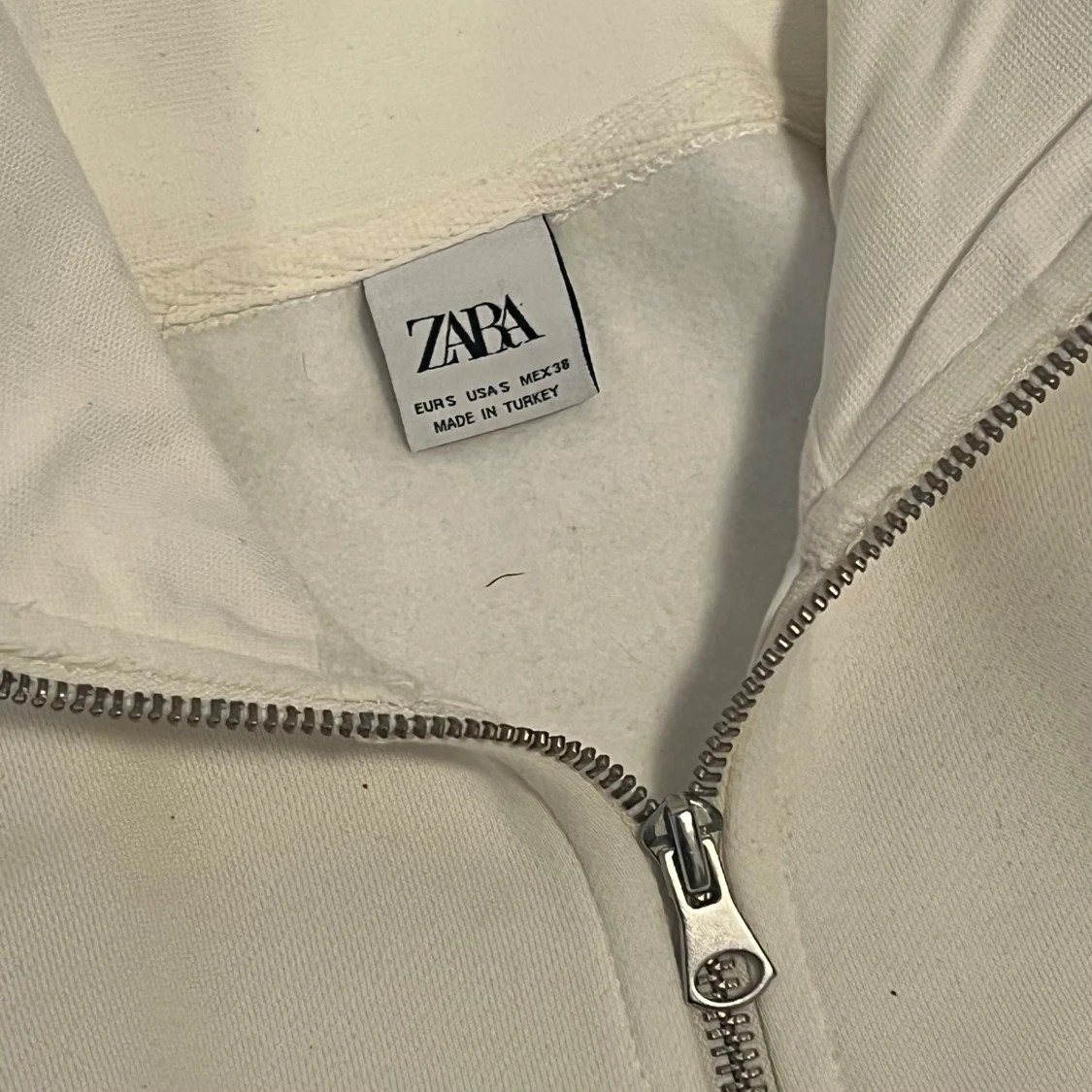 Vit half zip tröja från Zara - 1