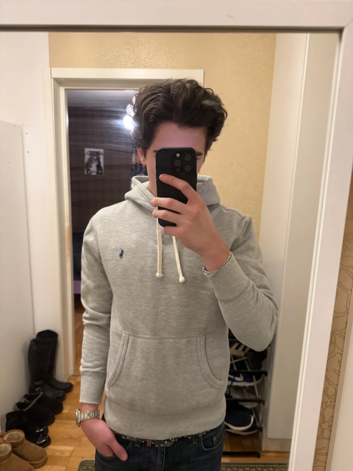 Grå Polo Ralph Lauren hoodie  - 1