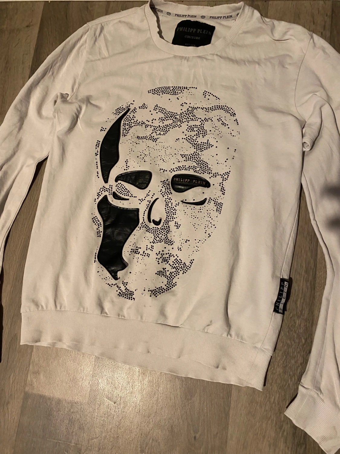 Vit långärmad tröja Philipp Plein S