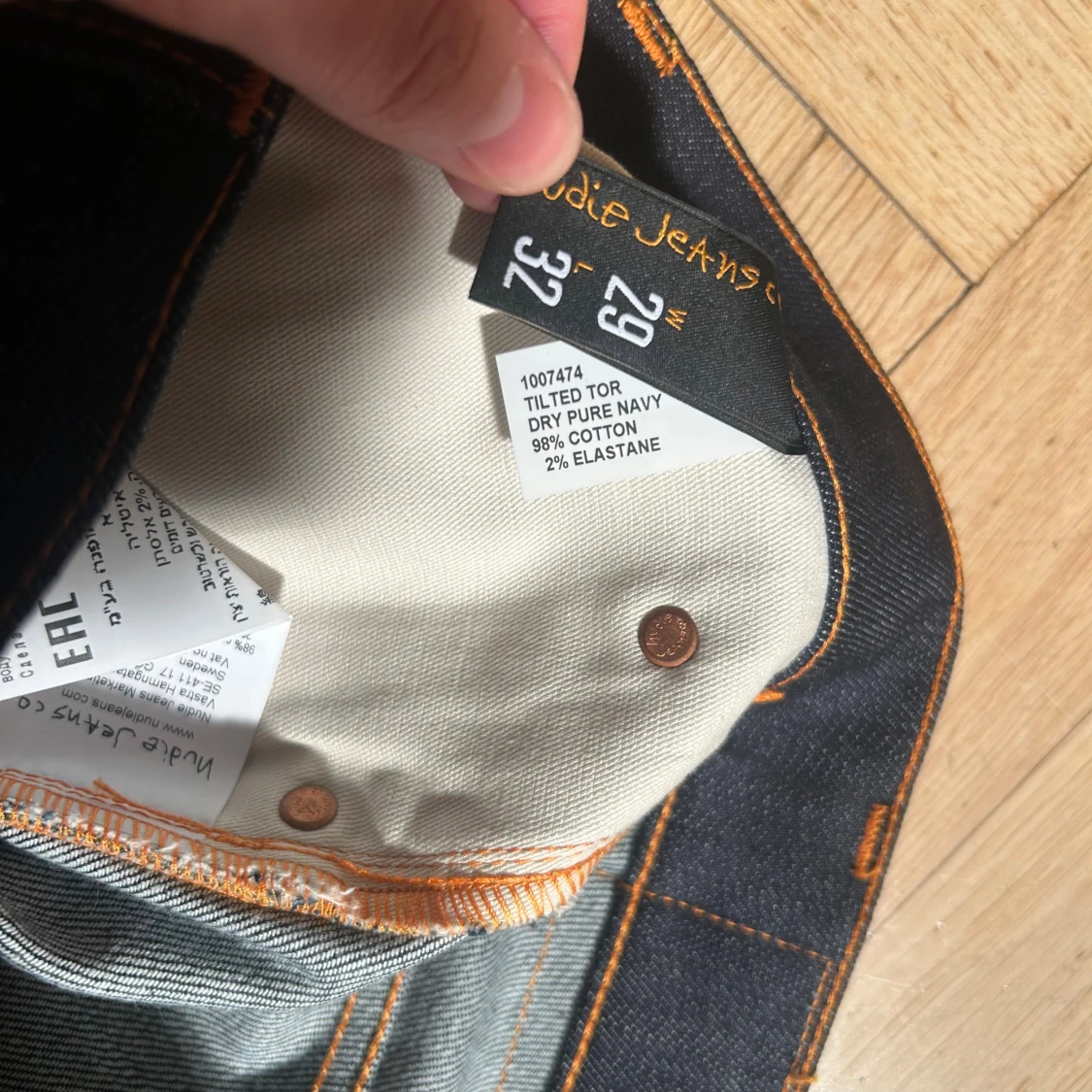 Nudie jeans - Tilted tor, dry pure navy - 3