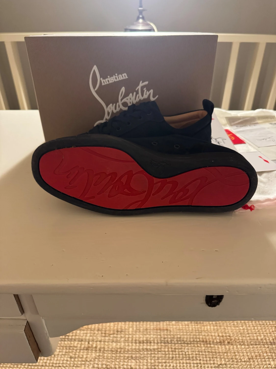 Mörkblå sneakers från Christian Louboutin - 2