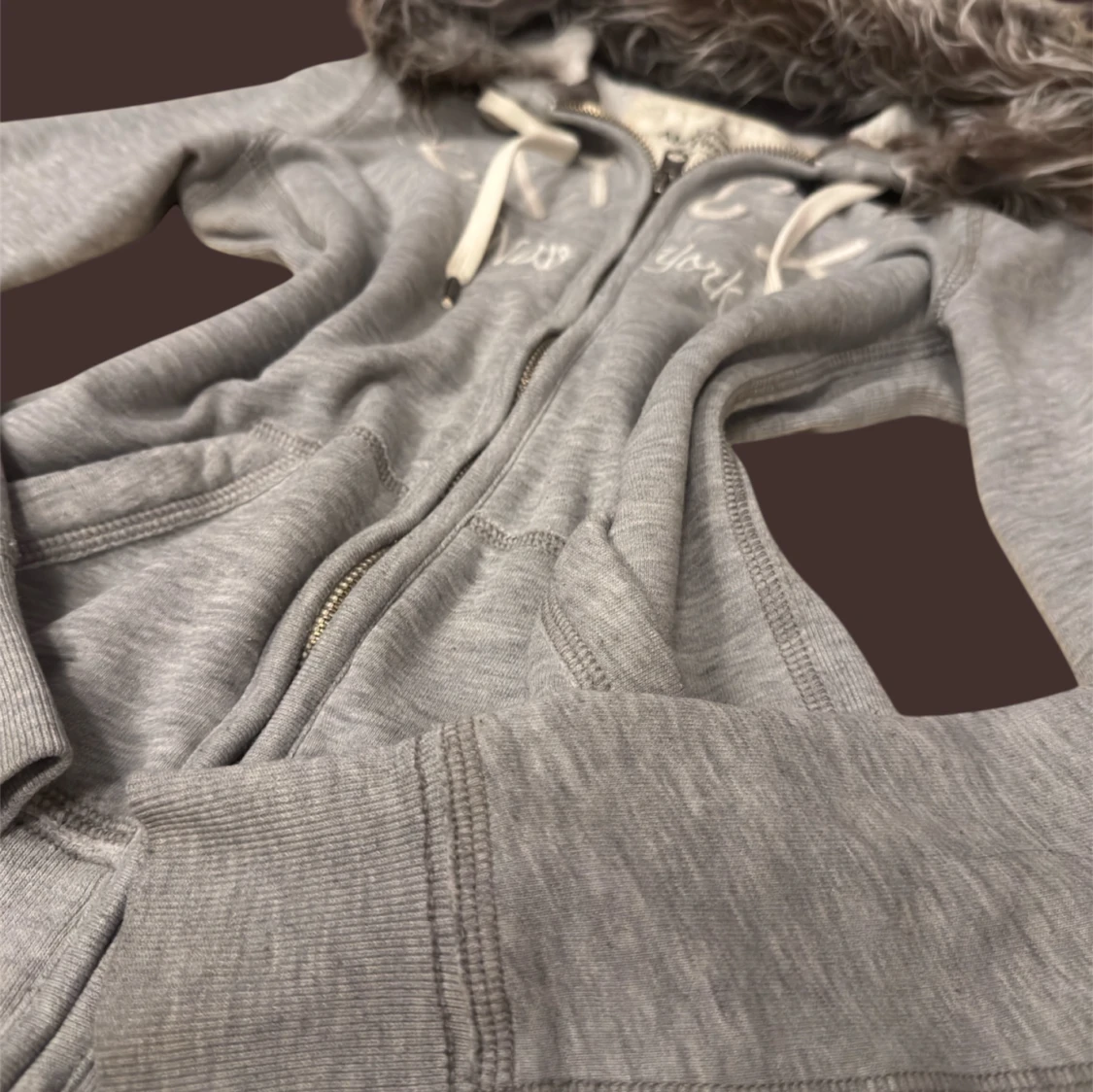 Abercrombie & Fitch Fur Hoodie - 1