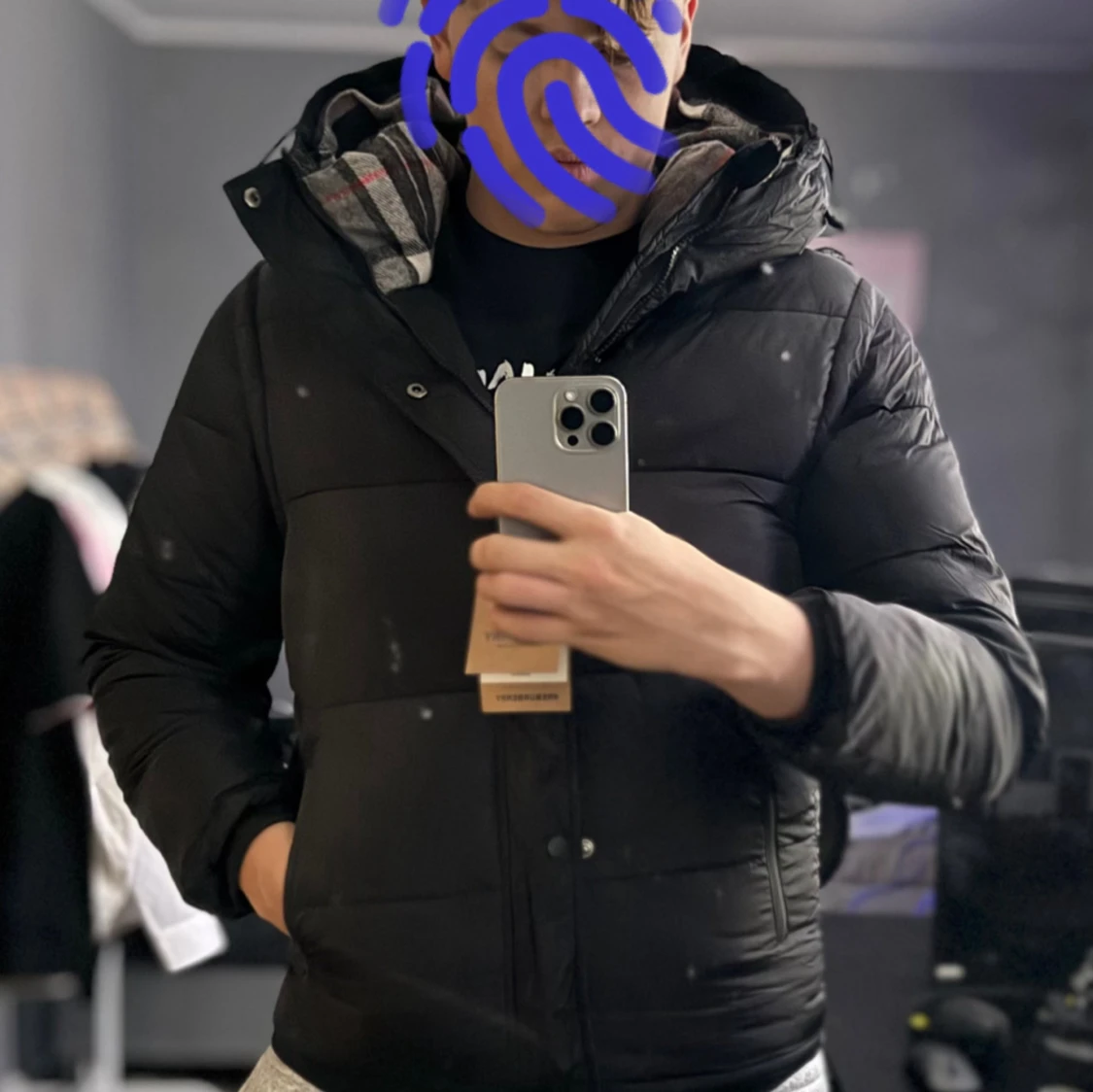 Svart Burberry pufferjacka  - 1