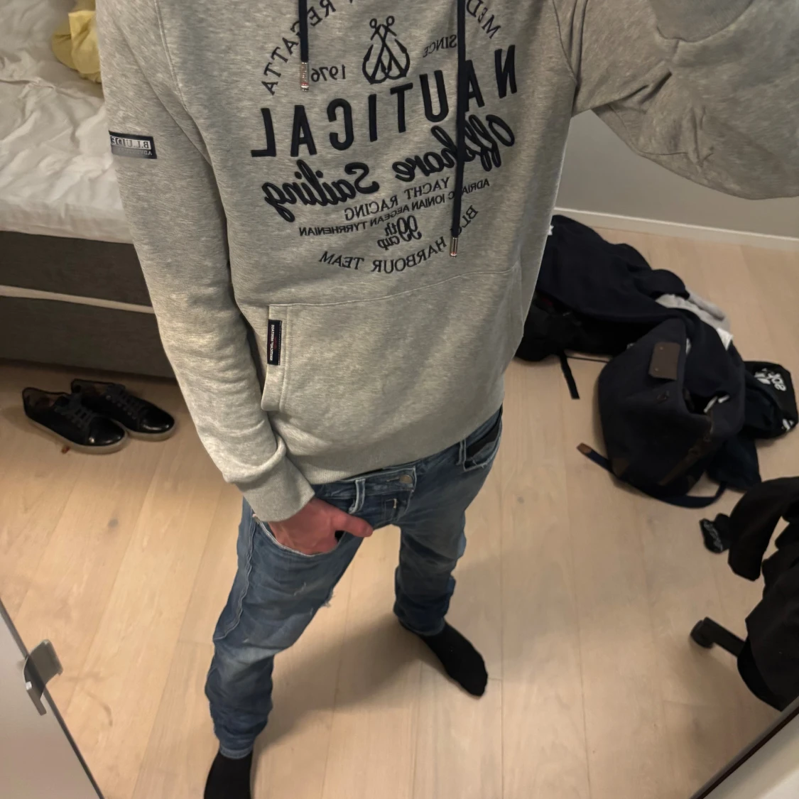 Grå hoodie från Blu Harbour - 1