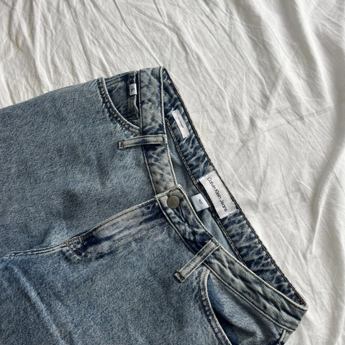 Calvin Klein ljusblå raka jeans - 3