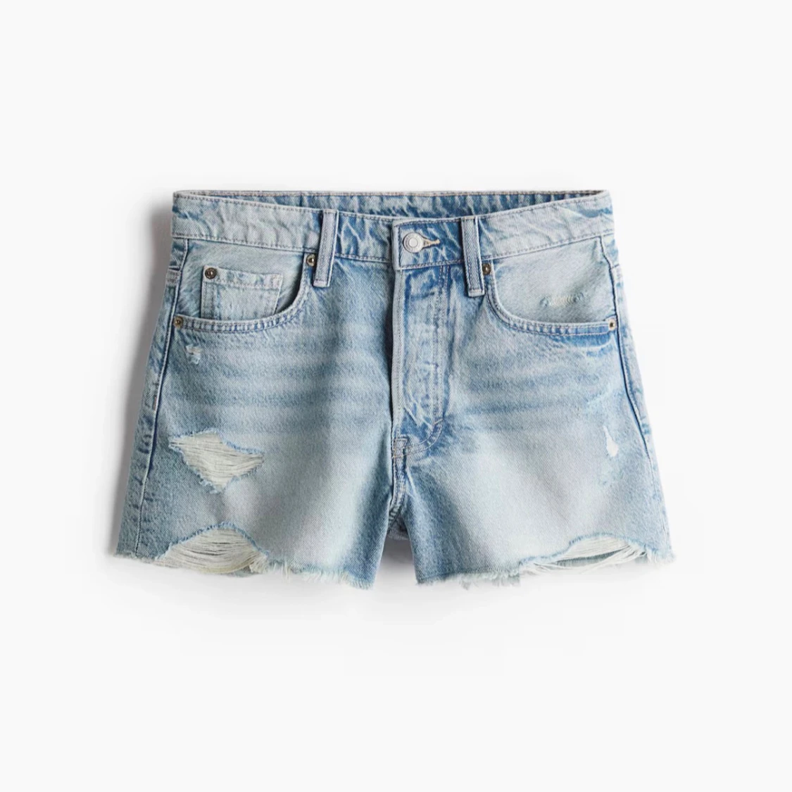 Ljusblå jeansshorts från H&M