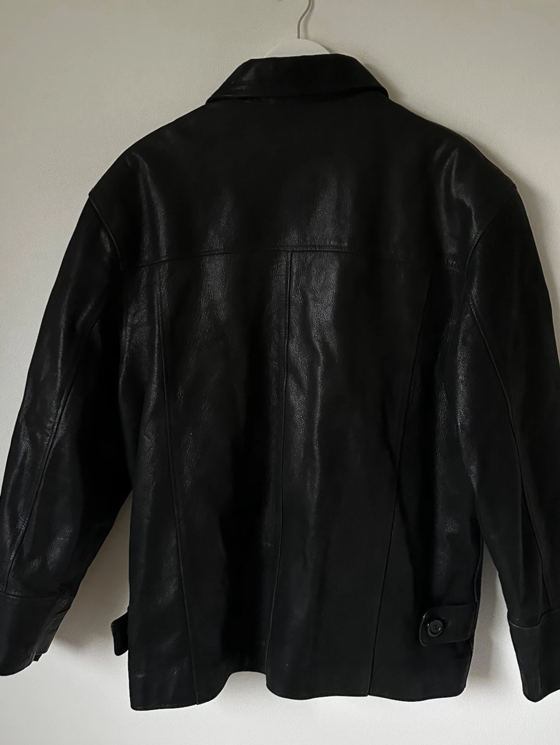 Svart skinnjacka från Derart, storlek L - 1